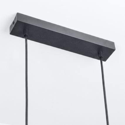BRILAGI - LED RGBW prigušiva luster na sajli SELE 6xGU10/6,5W/230V 2700-6500K crna/dekor hrasta + daljinski upravljač