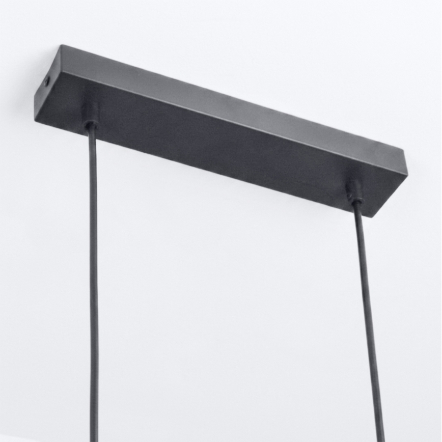 BRILAGI - LED RGBW prigušiva luster na sajli SELE 6xGU10/6,5W/230V 2700-6500K crna/dekor hrasta + daljinski upravljač