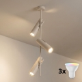 BRILAGI - LED RGBW prigušiva luster na šipci BRANCH 3xGU10/6,5W/230V 2700-6500K bež