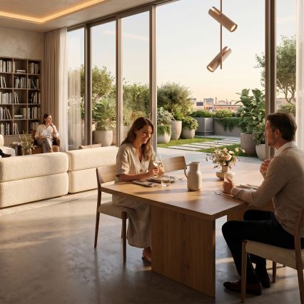 BRILAGI - LED RGBW prigušiva luster na štapu BRANCH 2xGU10/6,5W/230V 2700-6500K bež