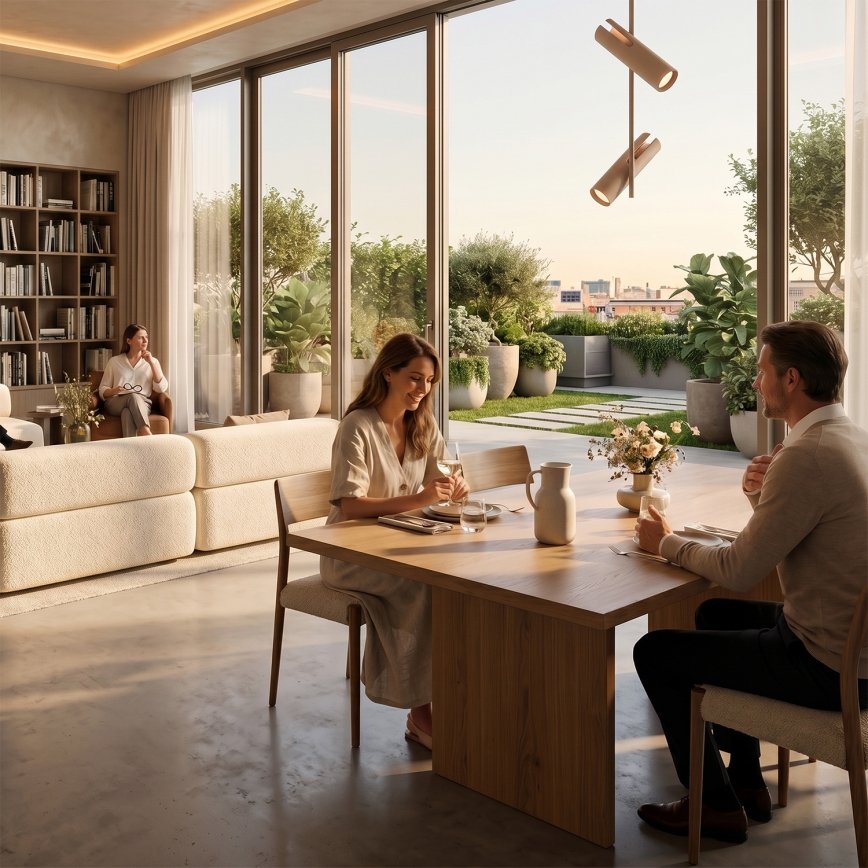 BRILAGI - LED RGBW prigušiva luster na štapu BRANCH 2xGU10/6,5W/230V 2700-6500K bež