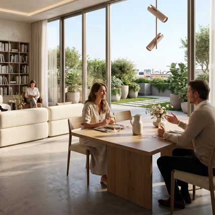 BRILAGI - LED RGBW prigušiva luster na štapu BRANCH 2xGU10/6,5W/230V 2700-6500K bež