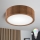 Brilagi - LED RGBW prigušiva plafonska svetiljka CARVALHO 1xE27/9W/230V 2700-6500K Wi-Fi hrast prečnik 27,5 cm