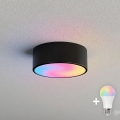 Brilagi - LED RGBW prigušiva plafonska svetiljka CLARE 1xE27/9W/230V 2700-6500K prečnika 20 cm Wi-Fi crna