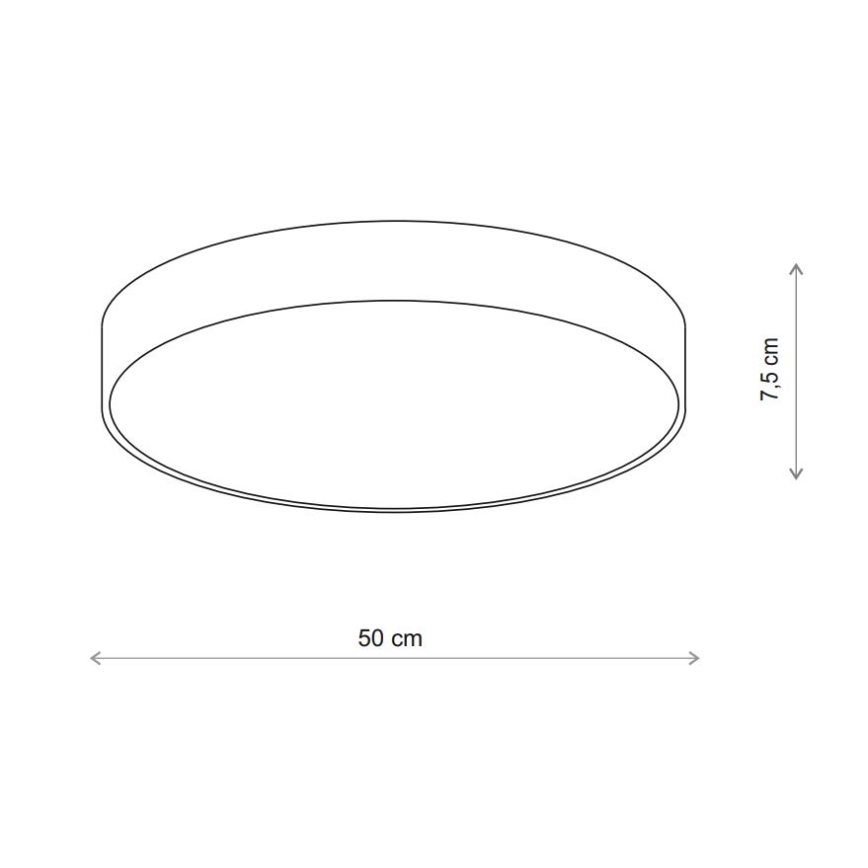 Brilagi - LED RGBW prigušiva stropna svetiljka CLARE 4xE27/9W/230V 2700-6500K prečnik 50 cm Wi-Fi bež