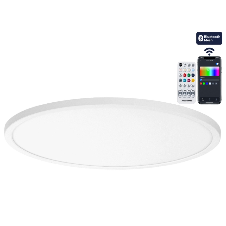 Brilagi - LED RGBW prigušiva stropna svetiljka VIBE LED/36W/230V 3000-6500K prečnika 40 cm bela + daljinski upravljač