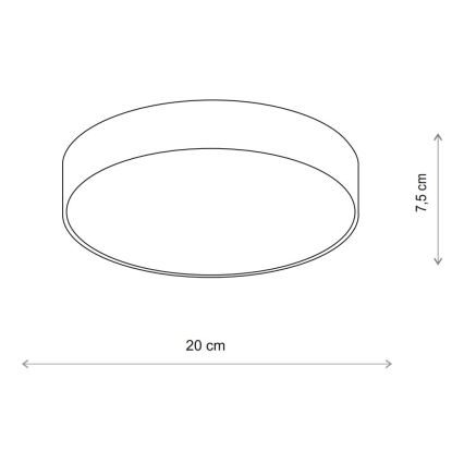Brilagi - LED RGBW prigušiva plafonsko svetlo za kupatilo CLARE 1xE27/9W/230V 2700-6500K prečnik 20 cm IP54 Wi-Fi bež