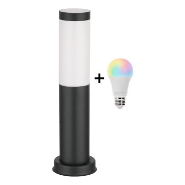 Brilagi - LED RGBW prigušiva spoljašnja lampa 1xE27/15W/230V 2700-6500K IP44 40 cm crna