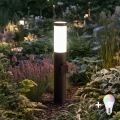 BRILAGI - LED RGBW prigušiva spoljašnja lampa sa utičnicom ELIA 1xE27/6,5W/230V 2700-6500K IP44 Wi-Fi 50 cm antracit