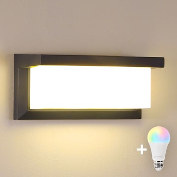 BRILAGI - LED RGBW prigušiva spoljašnja zidna svetiljka BRICKY 1xE27/12W/230V 2700-6500K antracit IP54