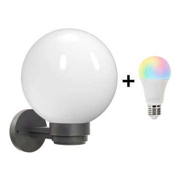 Brilagi - LED RGBW prigušiva spoljašnje zidno svetlo HARBOR 1xE27/15W/230V 2700-6500K IP33 antracit/bela