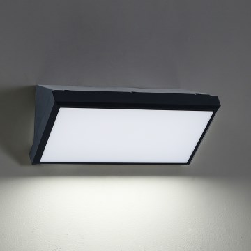 Brilagi - LED RGBW prigušiva spoljašnje zidno svetlo TRIANGLE 1xE27/15W/230V 2700-6500K IP65 crna