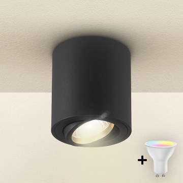Brilagi - LED RGBW prigušiva spot svetiljka MIA 1xGU10/30W/230V 3000K Wi-Fi 84x80 mm crna