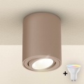 Brilagi - LED RGBW prigušiva spot svetiljka MIA 1xGU10/4,8W/230V 3000K 100x80 mm bež + daljinski upravljač