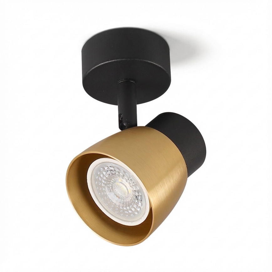 Brilagi - LED RGBW prigušiva spot svetiljka NUGGET 1xGU10/4,8W/230V crna/zlatna