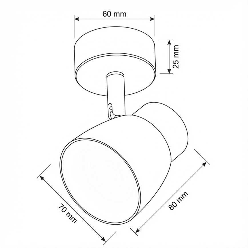 Brilagi - LED RGBW prigušiva spot svetiljka NUGGET 1xGU10/4,8W/230V crna/zlatna