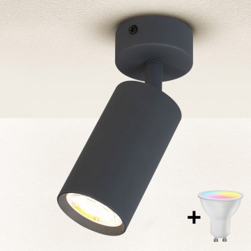 Brilagi - LED RGBW prigušiva spot svetiljka SELE 1xGU10/6W/230V 3000K antracit + daljinski upravljač