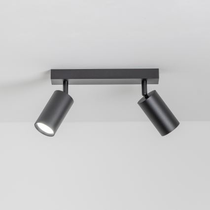 Brilagi - LED RGBW prigušiva spot svetiljka SELE 2xGU10/6W/230V 3000K crna + daljinski upravljač