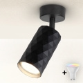 Brilagi - LED RGBW prigušiva spot svetiljka SELE DIAMANT 1xGU10/4,8W/230V 3000K crna + daljinski upravljač