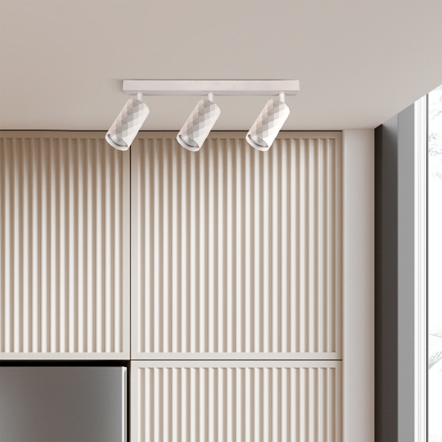 Brilagi - LED RGBW prigušiva ugradna spot svetiljka SELE DIAMANT 3xGU10/4,8W/230V 3000K bela + daljinski upravljač
