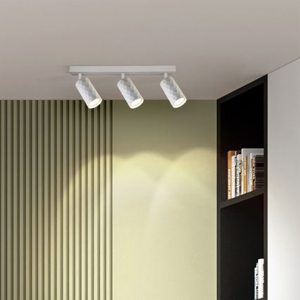 Brilagi - LED RGBW prigušiva ugradna spot svetiljka SELE DIAMANT 3xGU10/4,8W/230V 3000K bela + daljinski upravljač