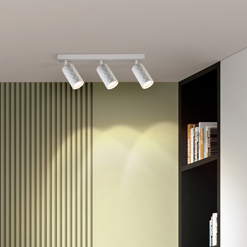 Brilagi - LED RGBW prigušiva ugradna spot svetiljka SELE DIAMANT 3xGU10/4,8W/230V 3000K bela + daljinski upravljač