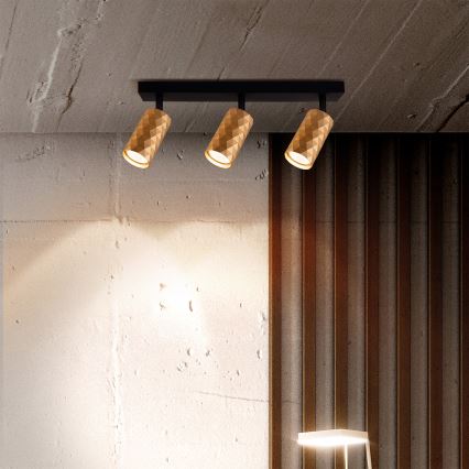 Brilagi - prigušiva LED RGBW spot svetiljka SELE DIAMANT 3xGU10/6W/230V 3000K Wi-Fi zlatna