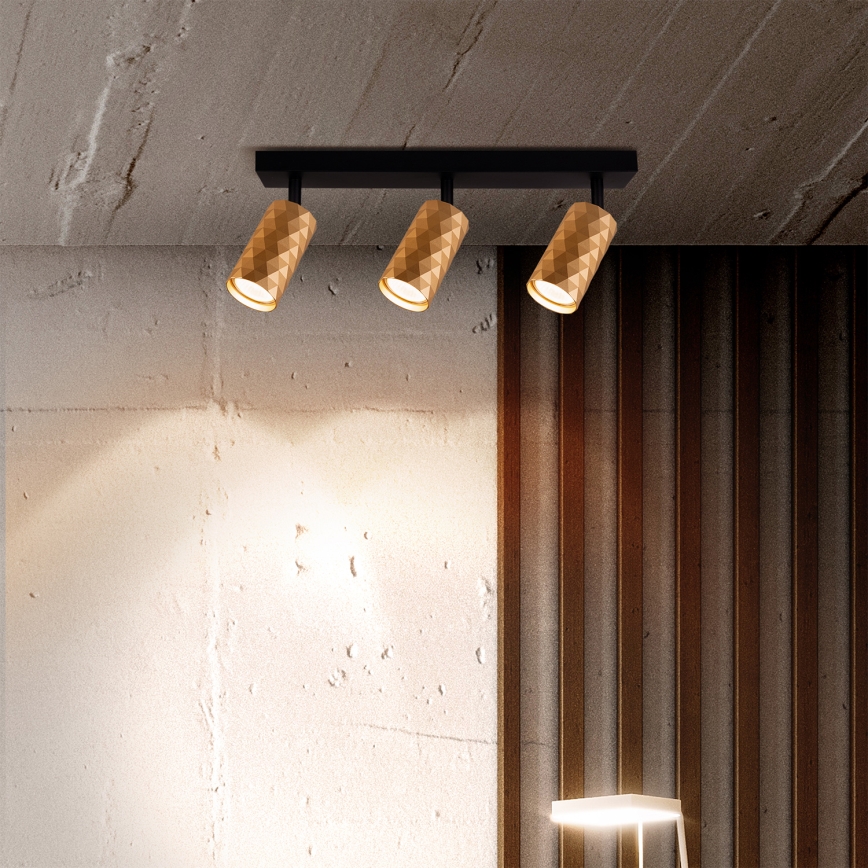 Brilagi - prigušiva LED RGBW spot svetiljka SELE DIAMANT 3xGU10/6W/230V 3000K Wi-Fi zlatna