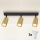 Brilagi - LED RGBW prigušiva spot svetiljka SELE GOLDEN 3xGU10/4,8W/230V 3000K crna/zlatna + daljinski upravljač