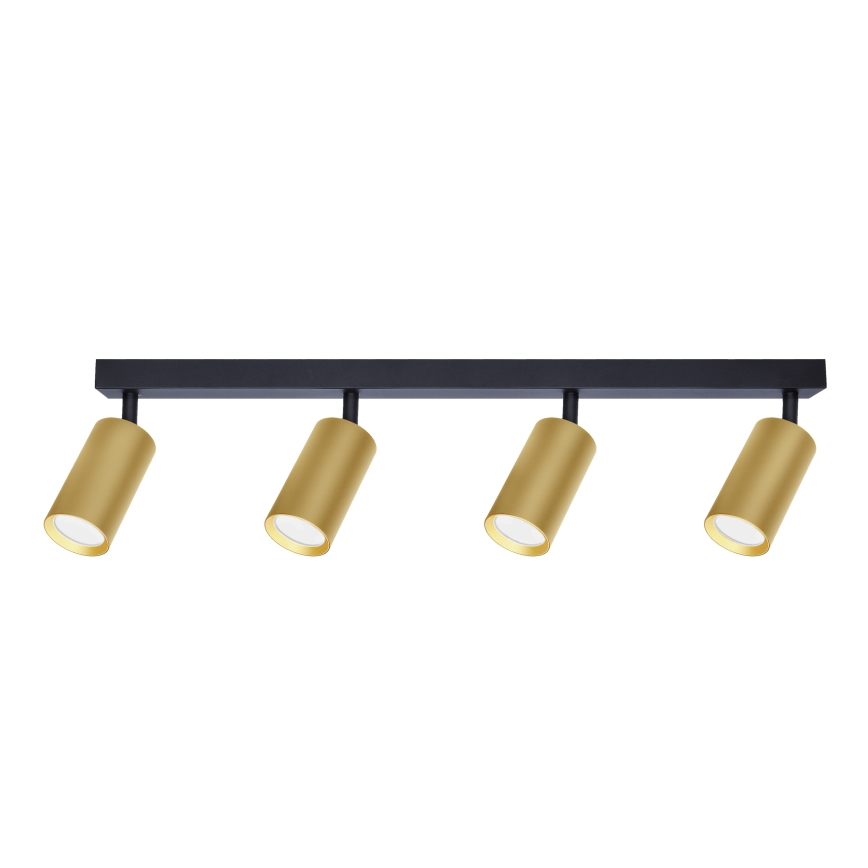 Brilagi - LED RGBW prigušiva spot lampa SELE GOLDEN 4xGU10/4,8W/230V 3000K crna/zlatna + daljinski upravljač