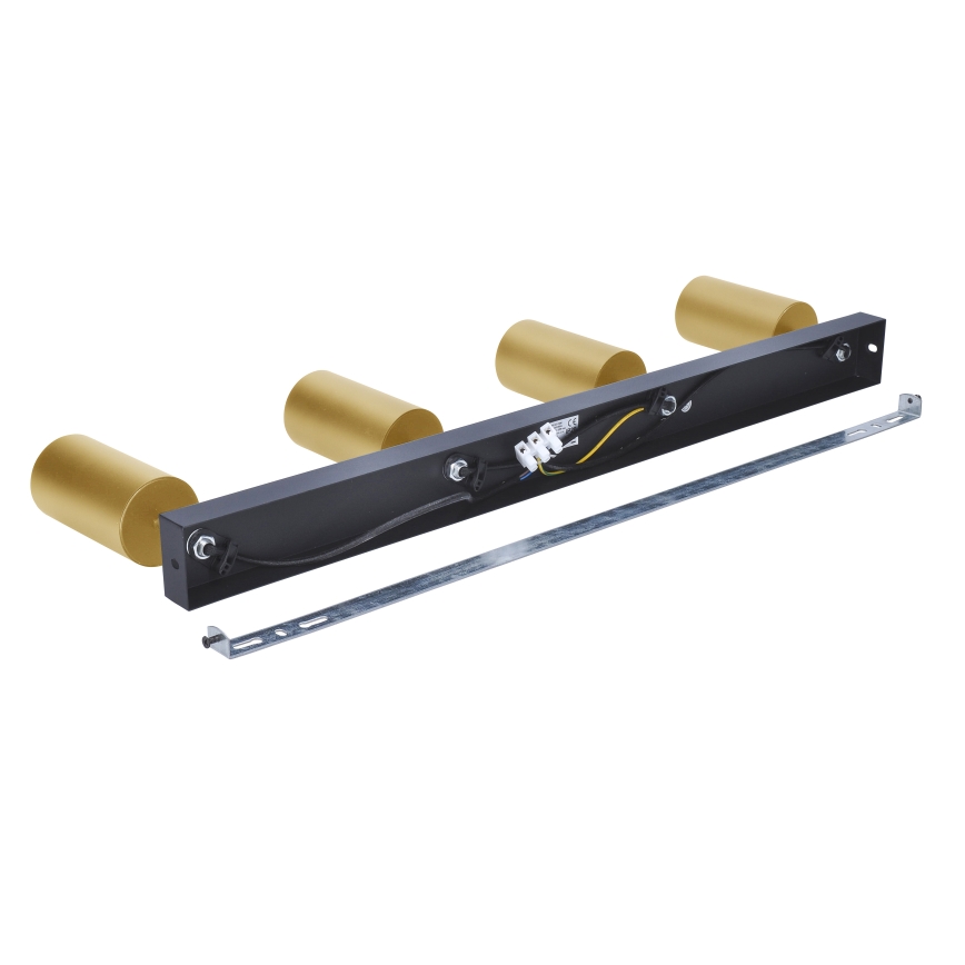 Brilagi - LED RGBW prigušiva spot lampa SELE GOLDEN 4xGU10/4,8W/230V 3000K crna/zlatna + daljinski upravljač