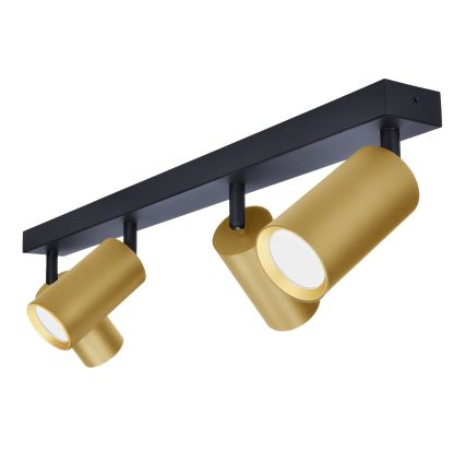 Brilagi - LED RGBW prigušiva spot lampa SELE GOLDEN 4xGU10/6W/230V 3000K crna/zlatna + daljinski upravljač