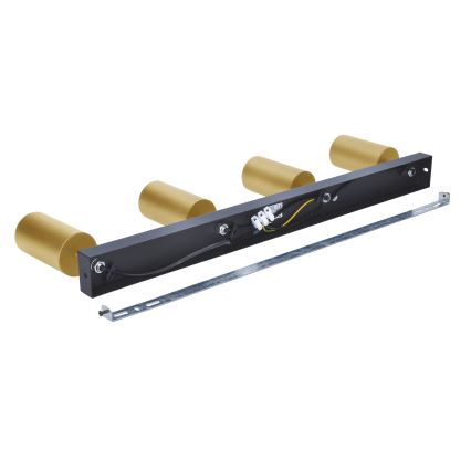 Brilagi - LED RGBW prigušiva spot lampa SELE GOLDEN 4xGU10/6W/230V 3000K crna/zlatna + daljinski upravljač
