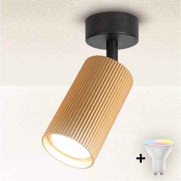 Brilagi - LED RGBW prigušiva spot svetiljka SELE MODERN 1xGU10/6W/230V 3000K zlatna + daljinski upravljač
