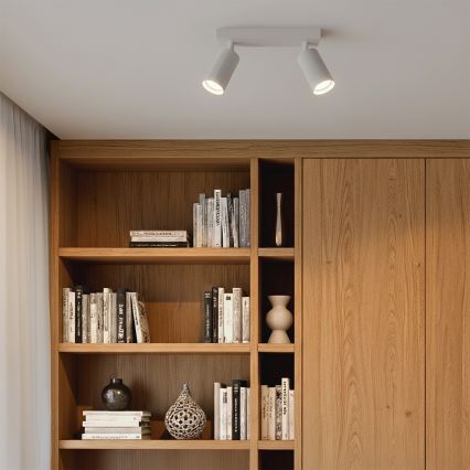 Brilagi - LED RGBW prigušiva spot svetiljka SELE MODERN 2xGU10/6W/230V 3000K bela + daljinski upravljač