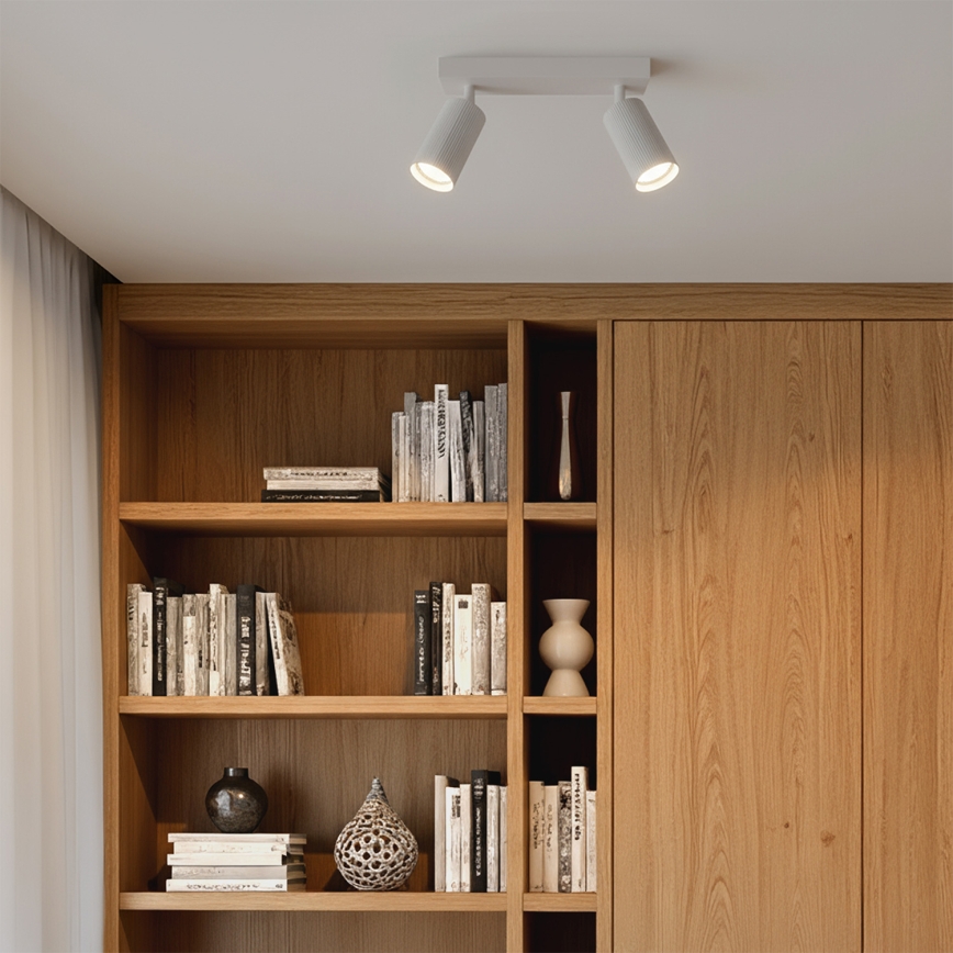 Brilagi - LED RGBW prigušiva spot svetiljka SELE MODERN 2xGU10/6W/230V 3000K bela + daljinski upravljač