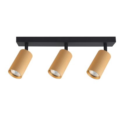 Brilagi - LED RGBW prigušiva ugradna spot lampa SELE MODERN 3xGU10/4,8W/230V 3000K zlatna + daljinski upravljač