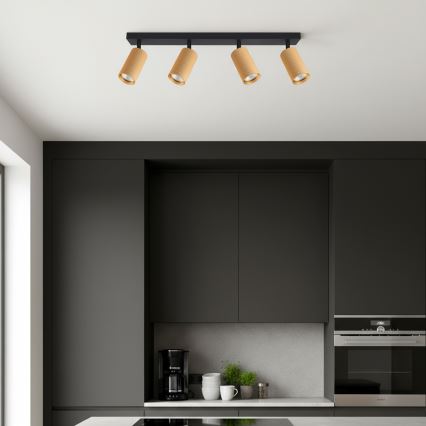 Brilagi - LED RGBW prigušiva spot svetiljka SELE MODERN 4xGU10/4,8W/230V 3000K zlatna + daljinski upravljač