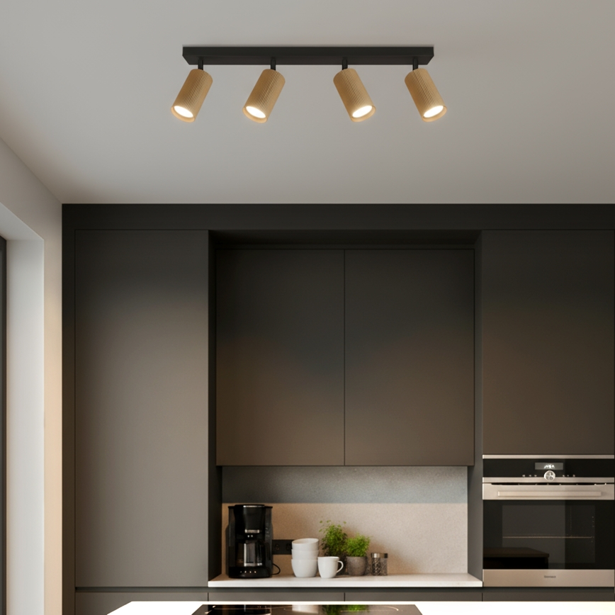 Brilagi - LED RGBW prigušiva spot svetiljka SELE MODERN 4xGU10/6W/230V 3000K zlatna + daljinski upravljač