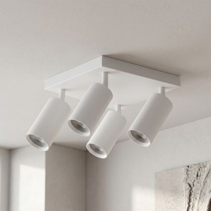 BRILAGI - LED RGBW prigušiva spot svetiljka SELE SQUARE 4xGU10/6,5W/230V 2700-6500K bela