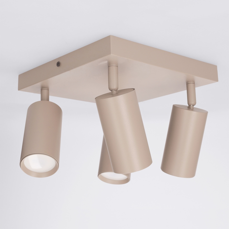 BRILAGI - LED RGBW prigušiva spot svetiljka SELE SQUARE 4xGU10/6,5W/230V 2700-6500K bež