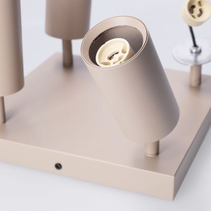 BRILAGI - LED RGBW prigušiva spot svetiljka SELE SQUARE 4xGU10/6,5W/230V 2700-6500K bež
