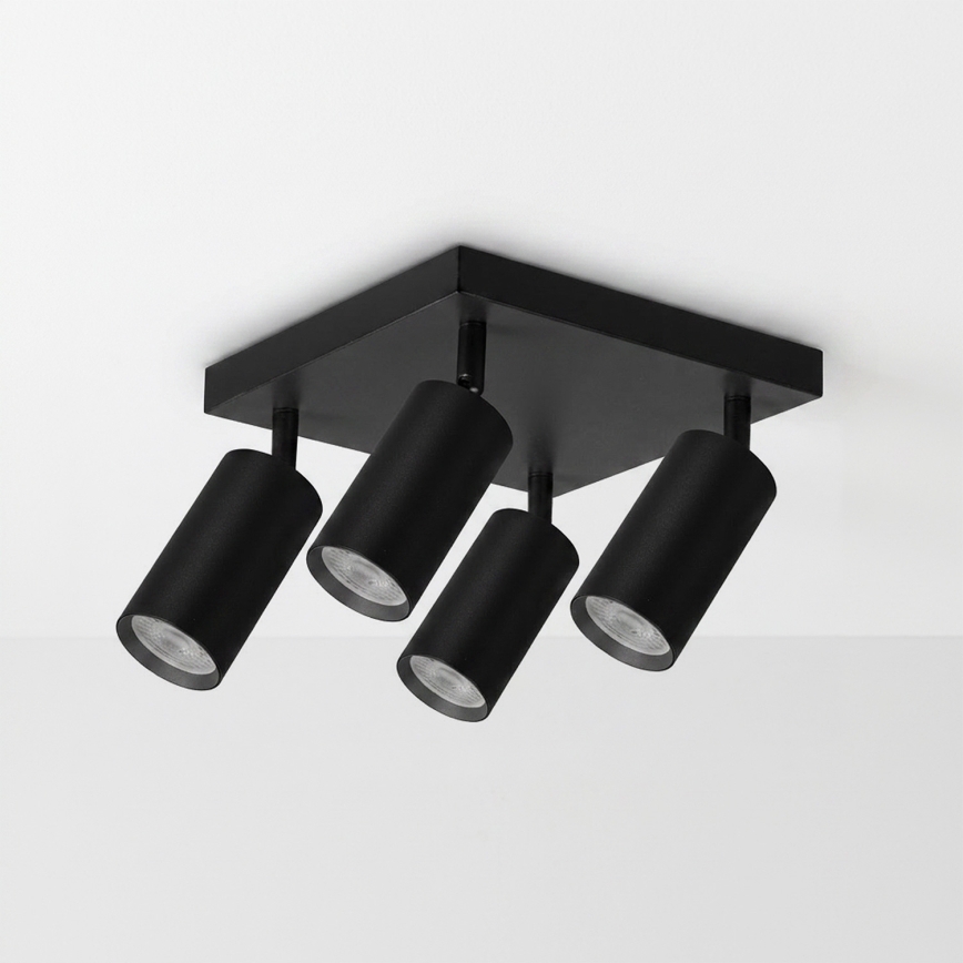 BRILAGI - LED RGBW prigušiva reflektorska svetiljka SELE SQUARE 4xGU10/6,5W/230V 2700-6500K crna