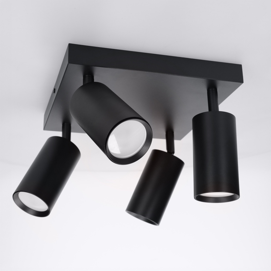 BRILAGI - LED RGBW prigušiva reflektorska svetiljka SELE SQUARE 4xGU10/6,5W/230V 2700-6500K crna