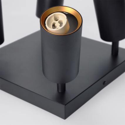 BRILAGI - LED RGBW prigušiva spot svetiljka SELE SQUARE 4xGU10/6,5W/230V 2700-6500K crna/zlatna