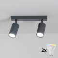Brilagi - LED RGBW prigušiva spot svetlo SELE 2xGU10/6W/230V 3000K antracit + daljinski upravljač