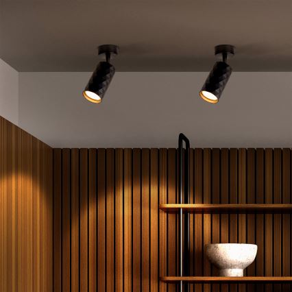 Brilagi - LED RGBW prigušiva spot svetiljka SELE DIAMANT 1xGU10/4,8W/230V 3000K crna + daljinski upravljač