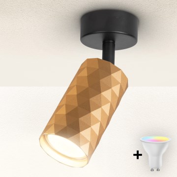 Brilagi - LED RGBW prigušiva spot svetlo SELE DIAMANT 1xGU10/4,8W/230V zlatna + daljinsko upravljanje