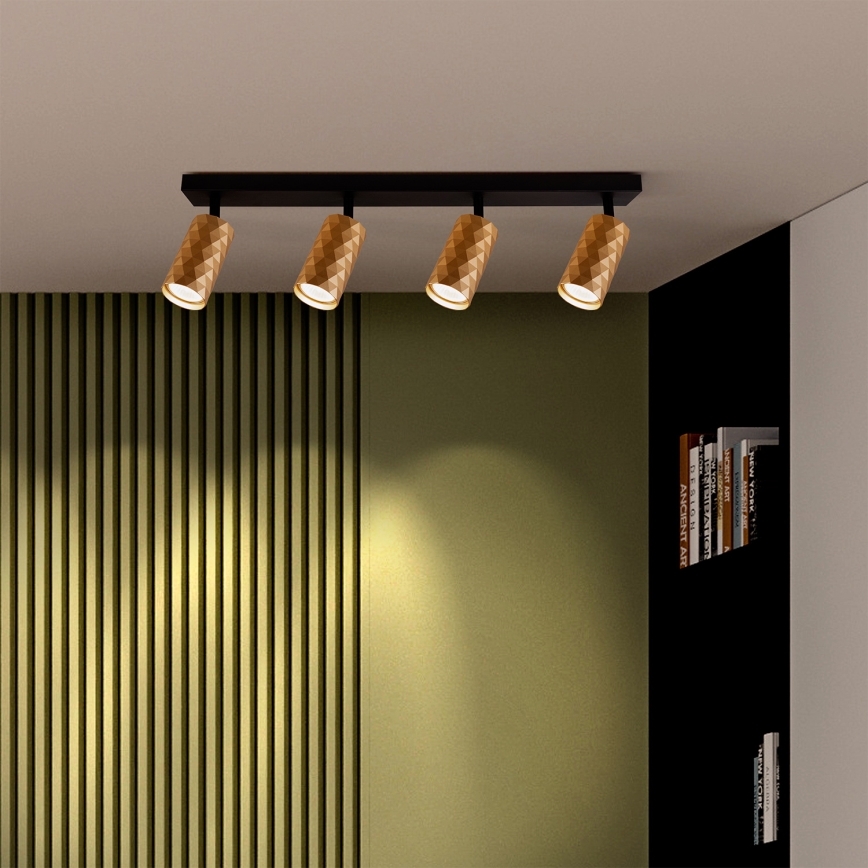 Brilagi - LED RGBW prigušiva spot svetiljka SELE DIAMANT 4xGU10/6W/230V 3000K zlatna + daljinski upravljač