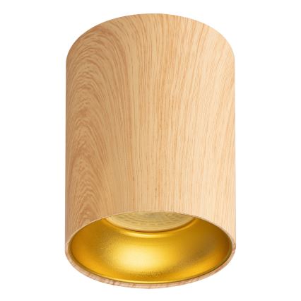 Brilagi - LED RGBW prigušiva spot svetiljka TRINE 1xGU10/4,8W/230V 3000K dekor hrasta + daljinski upravljač
